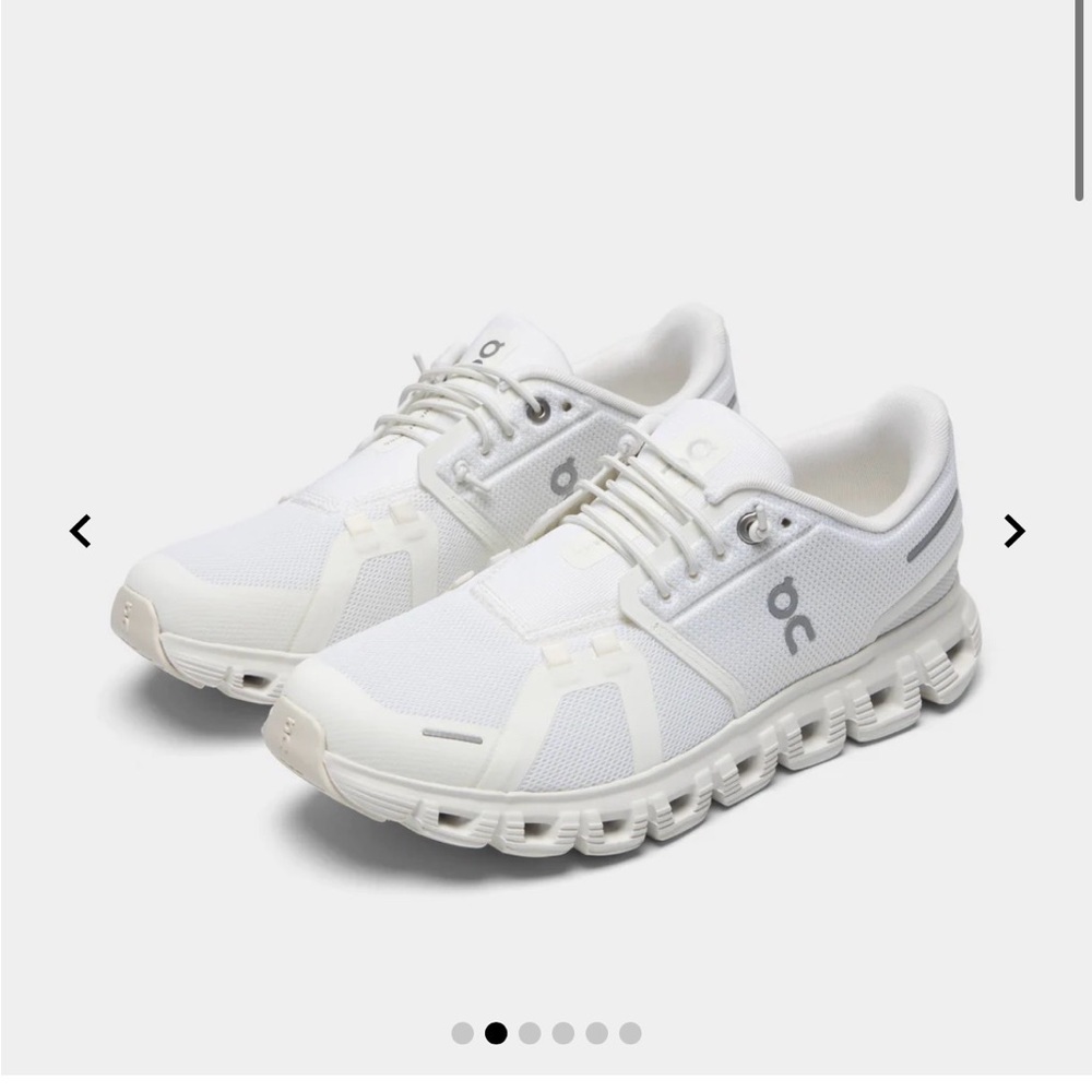 On Cloud White Athletic Shoes